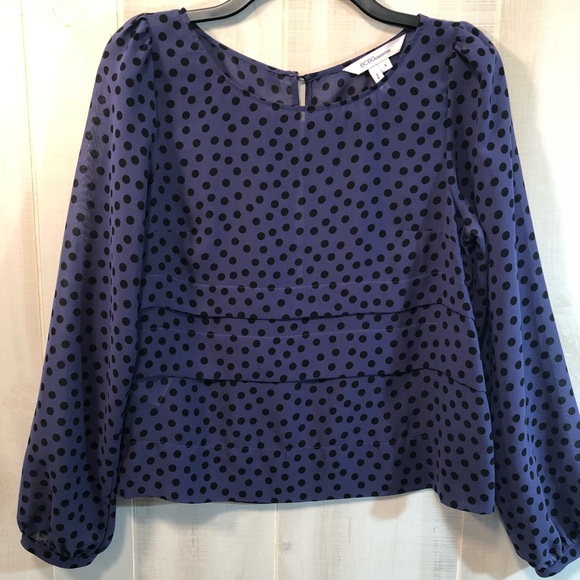 BCBGeneration Tops - BCBGeneration Polka Dot Blouse - Small